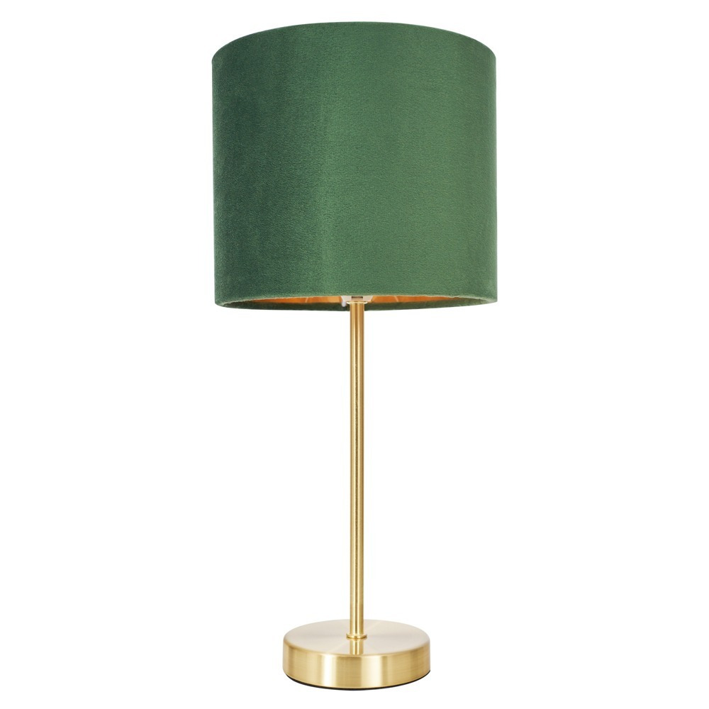 Velvet Table Lamp, Emerald Green - image 1