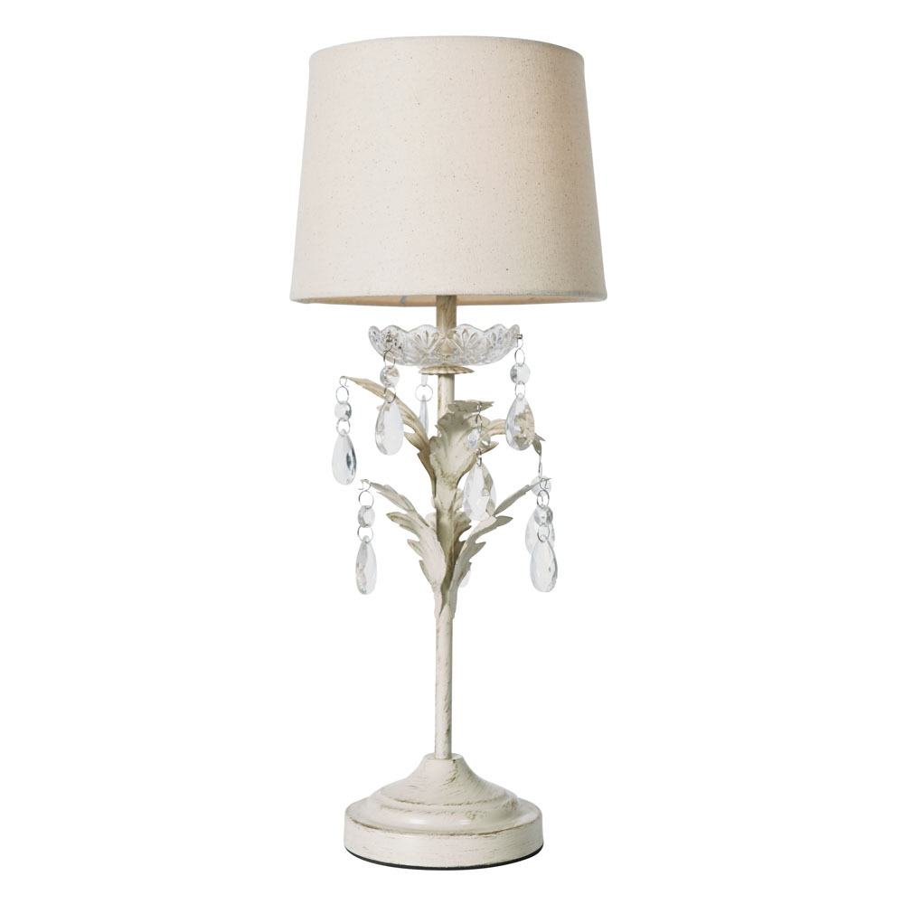 Paisley Table Lamp, Cream - image 1