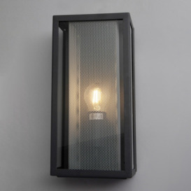 Marco Outdoor Box Light with Silver Mesh, Anthracite - thumbnail 3