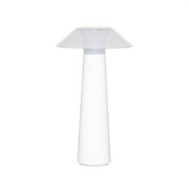 Lyra LED Rechargeable Outdoor Table Lamp, White