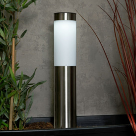 Nashi LED Outdoor Solar Ground Spike Light, Stainless Steel - thumbnail 2