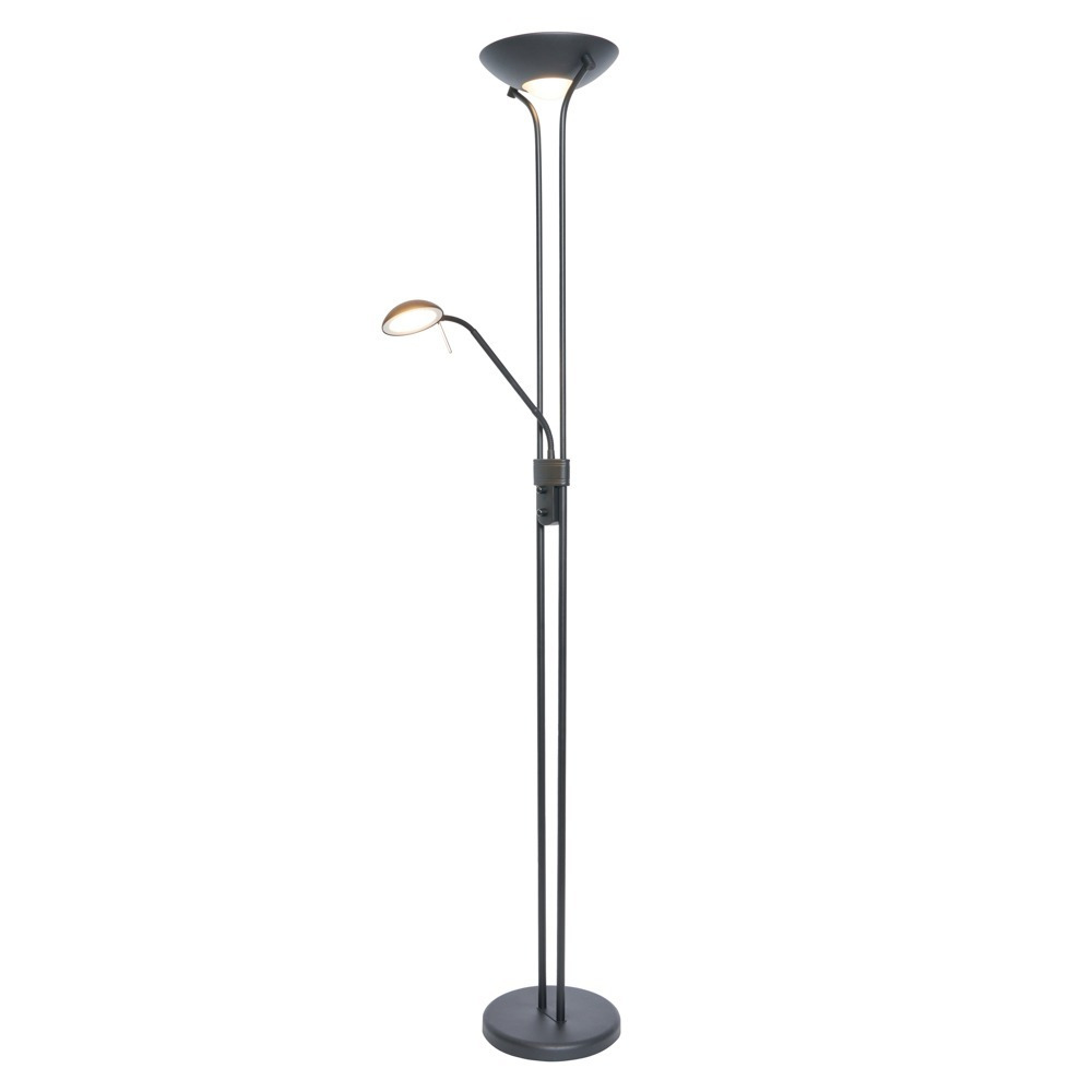 Mother and Child LED Floor Lamp, Satin Black - image 1