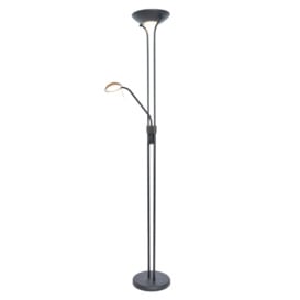 Mother and Child LED Floor Lamp, Satin Black - thumbnail 1