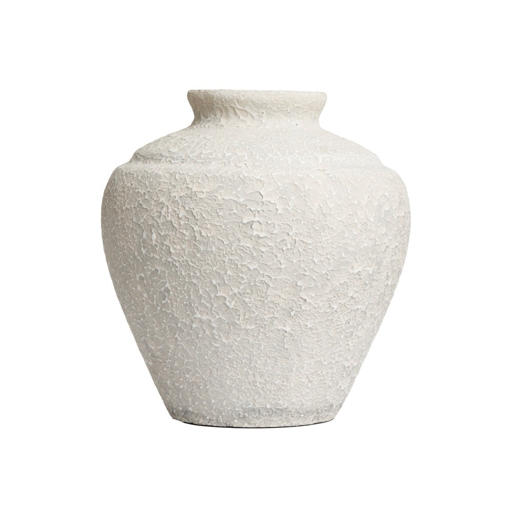 Vintage Style Ceramic Vase, Cream - image 1