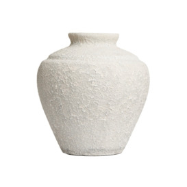 Vintage Style Ceramic Vase, Cream - thumbnail 1