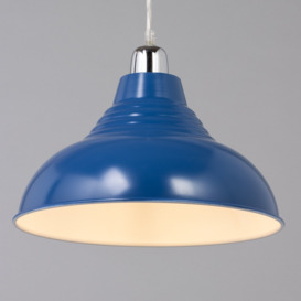 Glow Dome Easy Fit Ceiling Light Shade, Blue - thumbnail 3