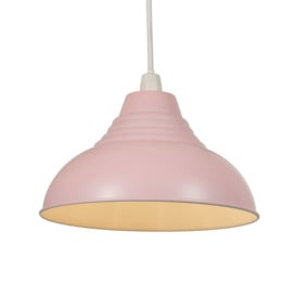Glow Dome Easy Fit Ceiling Light Shade, Pink - thumbnail 1