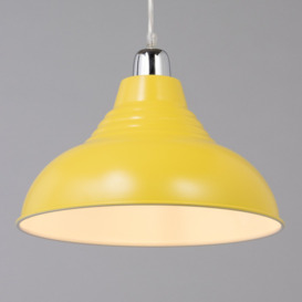 Glow Dome Easy Fit Ceiling Light Shade, Yellow - thumbnail 3