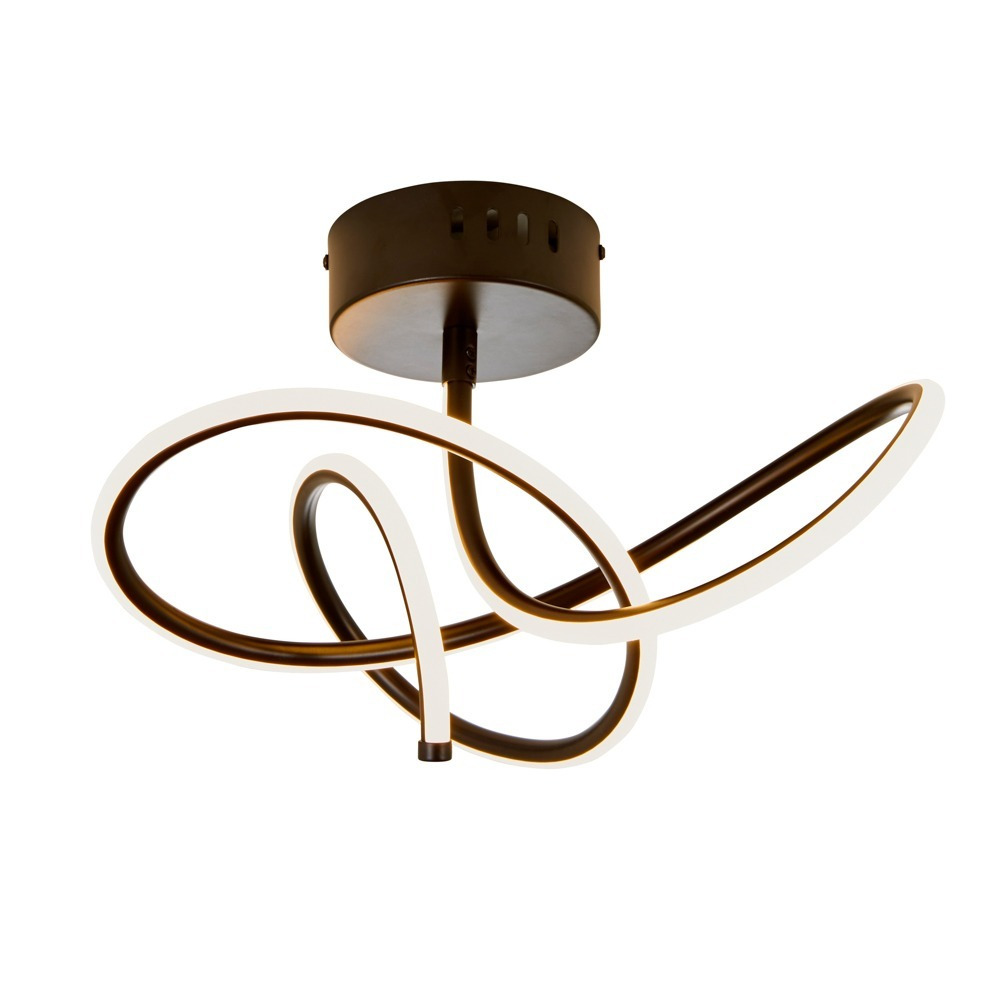 Glow Whirly Ceiling Light, Matte Black - image 1