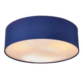 Glow Flush Ceiling Light, Navy