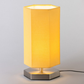 Glow Hexagon Table Lamp, Ochre - thumbnail 3