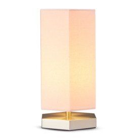 Glow Hexagon Table Lamp, Pink - thumbnail 1