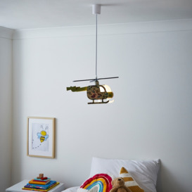 Glow Helicopter Ceiling Pendant Light, Green - thumbnail 2