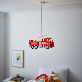 Glow Fire Engine Ceiling Pendant Light, Red - thumbnail 2