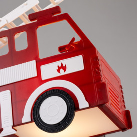 Glow Fire Engine Ceiling Pendant Light, Red - thumbnail 3