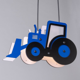 Glow Tractor Ceiling Pendant Light, Blue - thumbnail 3
