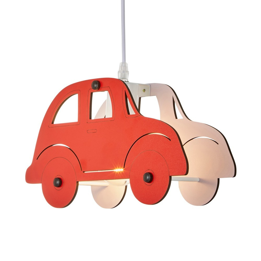 Glow Car Ceiling Pendant Light, Red - image 1
