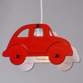 Glow Car Ceiling Pendant Light, Red - thumbnail 3