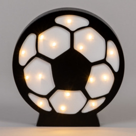 Glow Football Table Lamp, Black & White - thumbnail 3