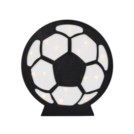 Glow Football Table Lamp, Black & White - thumbnail 1