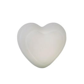 Glow Heart Colour Changing Night Light, White