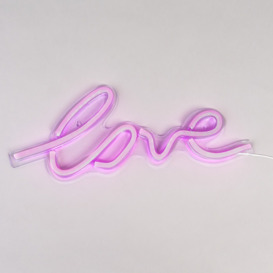 Glow Love Neon Wall Light, Pink - thumbnail 3