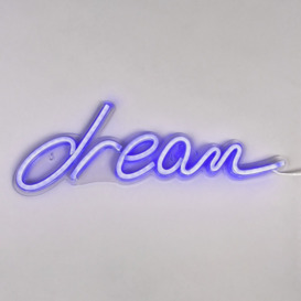 Glow Dream Neon Wall Light, Blue - thumbnail 3