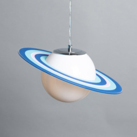Glow Saturn Ceiling Pendant Light, Blue - thumbnail 3