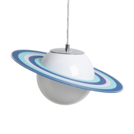 Glow Saturn Ceiling Pendant Light, Blue - thumbnail 1