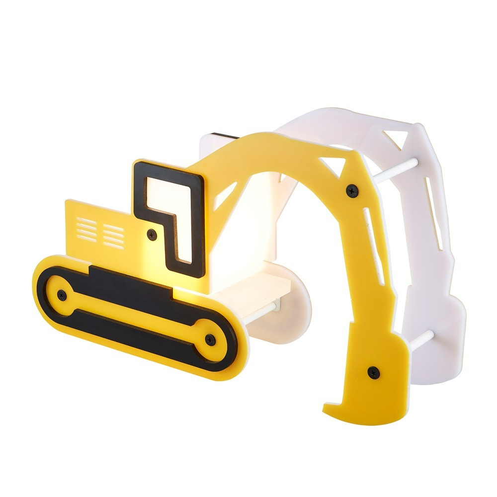 Glow Digger LED Table Lamp, Yellow & Black - image 1