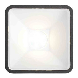 Stanley Tiber Outdoor LED Square Die-Cast Adjustable Wall Light, Black - thumbnail 3