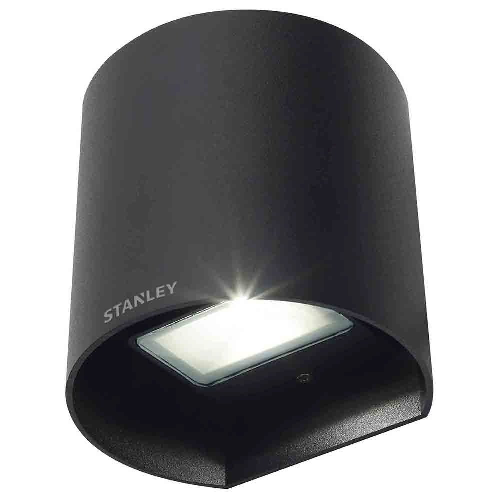 Stanley Tronto Outdoor LED Round Up & Down Wall Light, Black - image 1