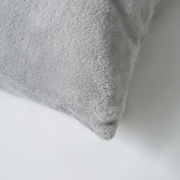 Small Microfleece Cushion, Silver - thumbnail 5