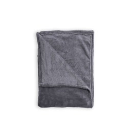 Microfleece Throw, Charcoal - thumbnail 3