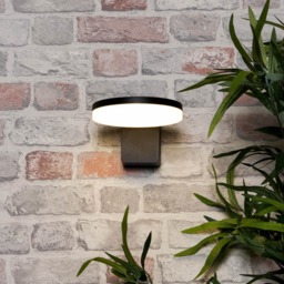 Huck Outdoor LED Wall Light, Black - thumbnail 3