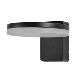 Huck Outdoor LED Wall Light, Black - thumbnail 1