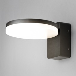 Huck Outdoor LED Wall Light, Black - thumbnail 4