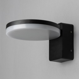 Huck Outdoor LED Wall Light, Black - thumbnail 5