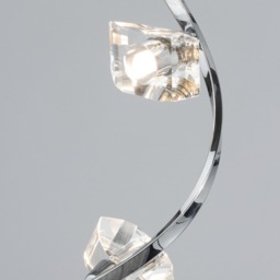 Bella Wavy Floor Lamp, Chrome - thumbnail 6