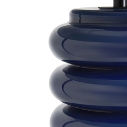 Rahya Ribbed Glass Table Lamp, Blue - thumbnail 8