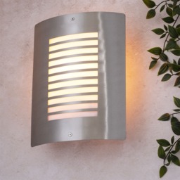 Hale Outdoor Slat Wall Light, Stainless Steel - thumbnail 3