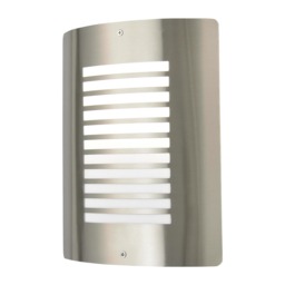 Hale Outdoor Slat Wall Light, Stainless Steel - thumbnail 1
