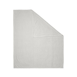 Luxury Ribbon Velvet Throw, Silver - thumbnail 3