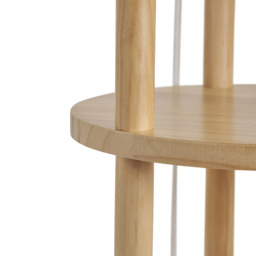 Shelby Floor Lamp with Shelves, Oak - thumbnail 8