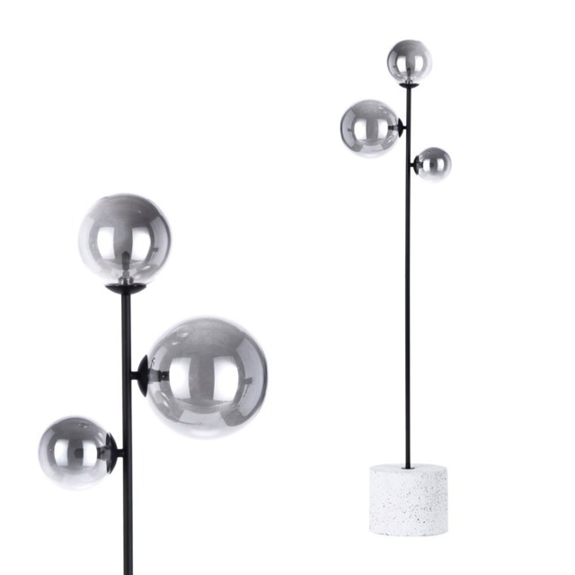 Forella Floor Lamp, Satin Black - image 1