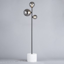 Forella Floor Lamp, Satin Black - thumbnail 5