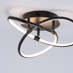 Eero Knotted LED Flush Ceiling Light, Satin Black - thumbnail 7