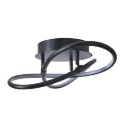 Eero Knotted LED Flush Ceiling Light, Satin Black - thumbnail 9