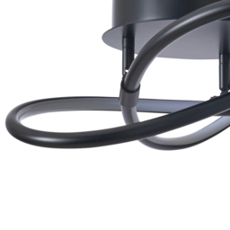 Eero Knotted LED Flush Ceiling Light, Satin Black - thumbnail 9
