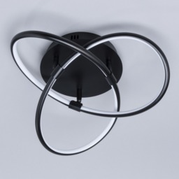 Eero Knotted LED Flush Ceiling Light, Satin Black - thumbnail 5
